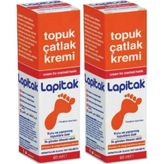 Lapitak Topuk Çatlak Kremi - Etkili Onarım ve Nemlendirme Özelliği, 2×60 ml