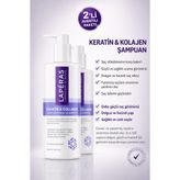 LAPÉRAS Kolajen Ve Keratin Saç Dökülmesine Karşı Hızlı Sac Uzatan Dolgunlaştırıcı Onarıcı Şampuan 2'li Paket