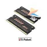 Laptop Ram Soğutucu, Bakır-Grafen Heatsink, Ddr3 / Ddr4 / Ddr5 Sodımm ile Uyumlu, 2'li Paket