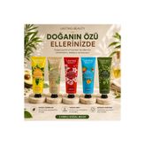 lasting beauty 5'Li Meyve Özlü El Kremi Seti Ayak Kremi Yüz Kremi Nemlendirici Krem Cilt Bakım Kremi