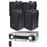 Lastvoice Black Wall Small Paket-2 Hoparlör ve Anfi Ses Sistemi Seti