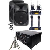 Lastvoice School Paket-2 Okul Tören Ses Sistemi Full Set (Hoparlör Amfi Mikrofon Stand)