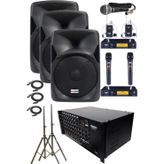 Lastvoice School Paket-3 Okul Tören Ses Sistemi Full Set (Hoparlör Amfi Mikrofon Stand)