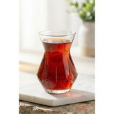 Lav Alya Cam Çay Bardağı 6 Kişilik 165 ml - 6 Adet - Şeffaf