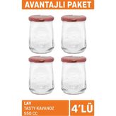 Lav Tasty Kavanoz 4'lü 550 cc 2 Adet