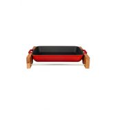 Lava LV P TP 2230 K4 Ahşap Altlıklı 22x30 cm Döküm Demir Tepsi