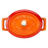 Lava Metal Oval Mini Tencere, Turuncu