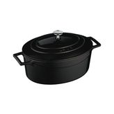 Lava Oval Tencere - Çap(Ø)27 Cm. Siyah