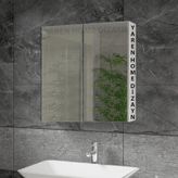 Lavabo Üstü Aynalı 2 Kapaklı Banyo Dolabı