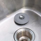 Lavabo ve Küvet Tıkacı Süzgeçi,silikon Tıpa - 02-Siyah