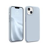 Lavderuar iPhone 14 Plus / 15 Plus ile Uyumlu İçi Kadife Lansman Silikon Kılıf – Kamera Korumalı, Darbe Emici, Premium Yumuşak Kapak Bebe