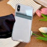 Lavderuar İPhone XS MAX İle Uyumlu Yüksek Kalite Özel Üretim Aynalı Kamera Koruma Çıkıntılı Parlak Kapak Telefon Kılıfı Kılıf-SZR02