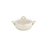 Lavonni 28 cm Güveç Derin Granit Tencere - Krem