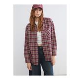 LC Waikiki Ekose Oversize Kadın Oduncu Gömlek