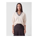 LC Waikiki Ekru Oversize Soft Touch Kadın Sweatshirt