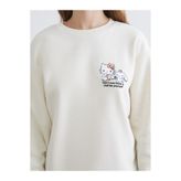 LC Waikiki Hello Kitty Baskılı Oversize Kadın Kalın Sweatshirt
