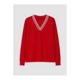 LC Waikiki Kırmızı Oversize Soft Touch Kadın Sweatshirt
