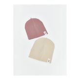 LC Waikiki LCW ACCESSORIES Basic Kız Bebek Bere 2'li