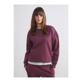 LC Waikiki Nakışlı Oversize Kadın Kalın Sweatshirt