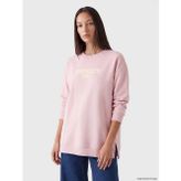 Lc Waıkıkı Pembe Baskılı Kadın Kalın Sweatshirt Tunik