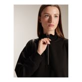 LC Waikiki Siyah Dik Yaka Kadın Sweatshirt