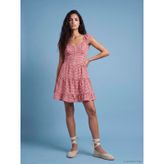LC Waikiki U Yaka Ekose Katkat Mini Elbise