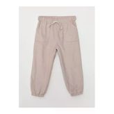 Lcw Baby Bej Beli Lastikli Basic Kız Bebek Jogger Pantolon