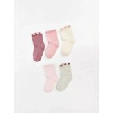 Lcw Baby Pembe Basic Kız Bebek Soket Çorap 5'Li