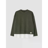Lcw Comfort Yeşil Oversize Kadın Kalın Sweatshirt