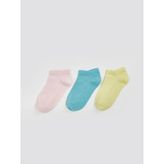 Lcw Eco Basic Kız Çocuk Patik Çorap 3'lü - Light - 33 - 35