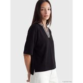 Lcw Everyday Siyah Soft Touch Çizgili Bluz