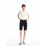 Lcw Jeans Siyah Bermuda Fit Kadın Jean Şort
