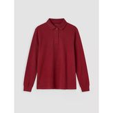 Lcw Kids Bordo Polo Yaka Kız Çocuk Pike Tişört