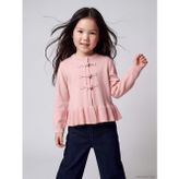 Lcw Kids Pembe Bisiklet Yaka Kız Çocuk Hırka
