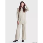Lcw Modest Bej Dar Fit Kadın Triko Pantolon