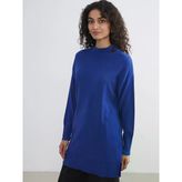 Lcw Modest Mavi Dik Yaka Kadın Triko Tunik