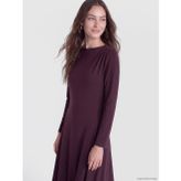 Lcw Modest Mor Belden Oturtmalı Sweat Elbise