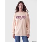 Lcw Modest Pembe Baskılı Kadın Kalın Sweatshirt Tunik