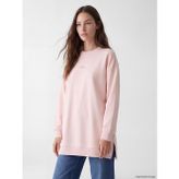 Lcw Modest Pembe Kadın Kalın Sweatshirt Tunik