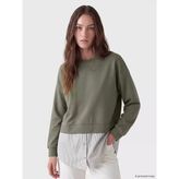Lcw Modest Yeşil Soft Touch Kadın Sweatshirt Tunik