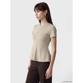 Lcw Vision Bej Soft Touch Peplum Bluz