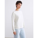 Lcw Vision Gri Bisiklet Yaka Oversize Kadın Sweatshirt