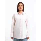 Lcw Vision Pembe Oversize Oxford Kadın Gömlek