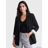 Lcw Vision Siyah Krep Kadın Blazer Ceket