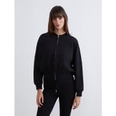 Lcw Vision Siyah Oversize Kadın Kolej Ceket