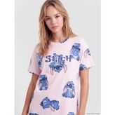Lcw Young Pembe Stitch Baskılı Kadın Gecelik