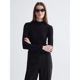 LCWAIKIKI Basic Siyah Dik Yaka Kadın Body