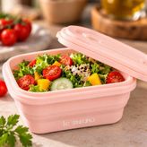 Le Murano 500 ml %100 Platinum Silikon Yuvarlak Saklama Kabı, Şeffaf Pencereli Kapak, Bpa Içermez, Mikrodalga Dondurucu Uyumlu, Tekrar Kullanılabilir Gıda Kabı - Pembe