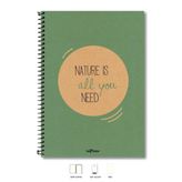 LeColor A4 Defter Düz 200 syf Yeşil Eco