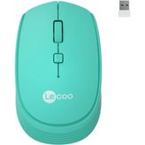 Lecoo WS202 Turkuaz Ergonomik Optik Kablosuz Mouse